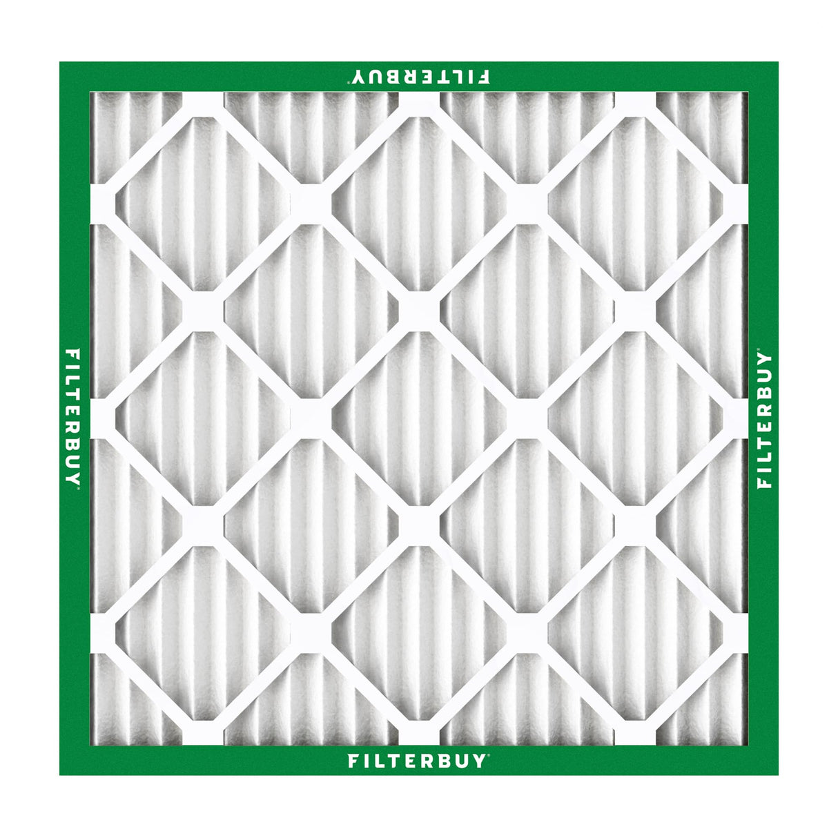 Filterbuy 20x20x1 Air Filter MERV 8 Essential Dust & Allergy Defense (4-Pack), Electrostatic Pleated HVAC AC Furnace Filters Replacement, Made in USA (Actual Size: 19.50 x 19.50 x 0.75)
