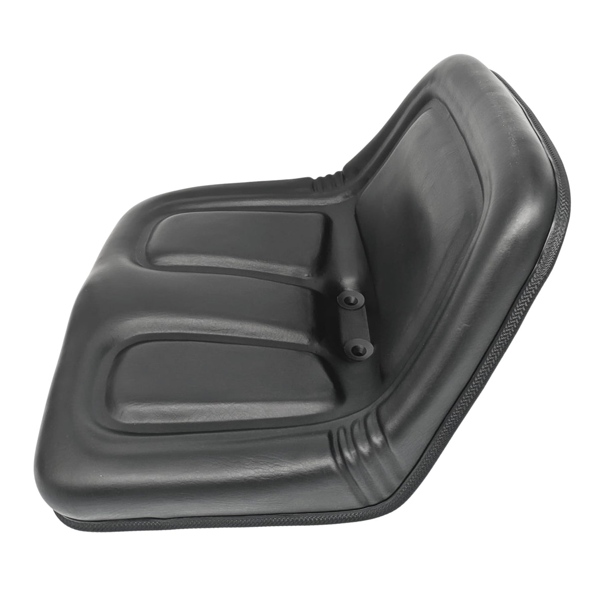 Keystone Seats Steel Pan Lawn Mower, Tractor & Equipment Seat – 1 YEAR WARRANTY – Mid-Back Black Vinyl, Drain Holes – Fits Cub Cadet, Craftsman, Husqvarna, Toro, MTD, Snapper, Murray, Bad Boy