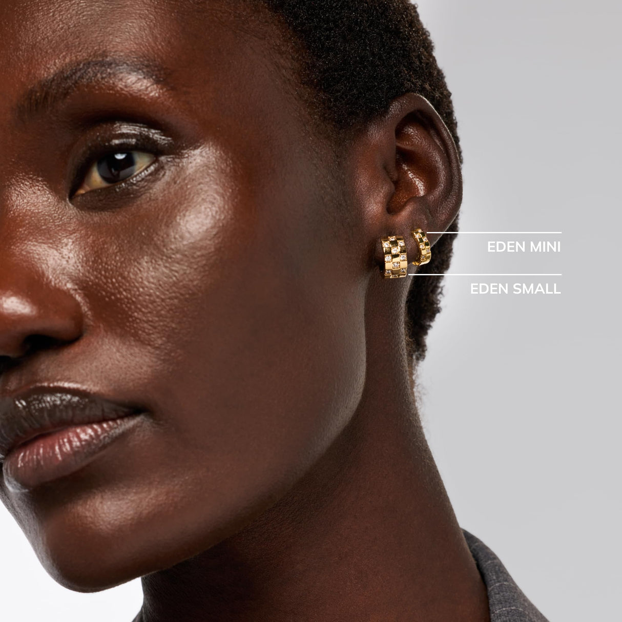Ana Luisa Eden Gold Huggie Hoop Earrings - Mini 14K Gold Plated Hoops