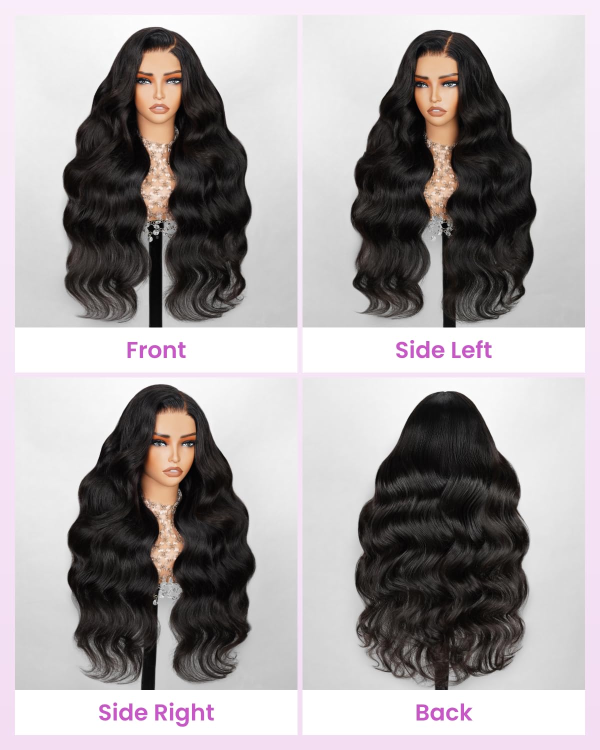 Arabella 5x6 Wear and Go Glueless Wigs Human Hair 210% Density Glueless Wig 12a Pre Cut Lace Front Wigs Human Hair 100% Pre Bleached Plucked Body Wave Wig (20inch, 5X6 Body Wave)