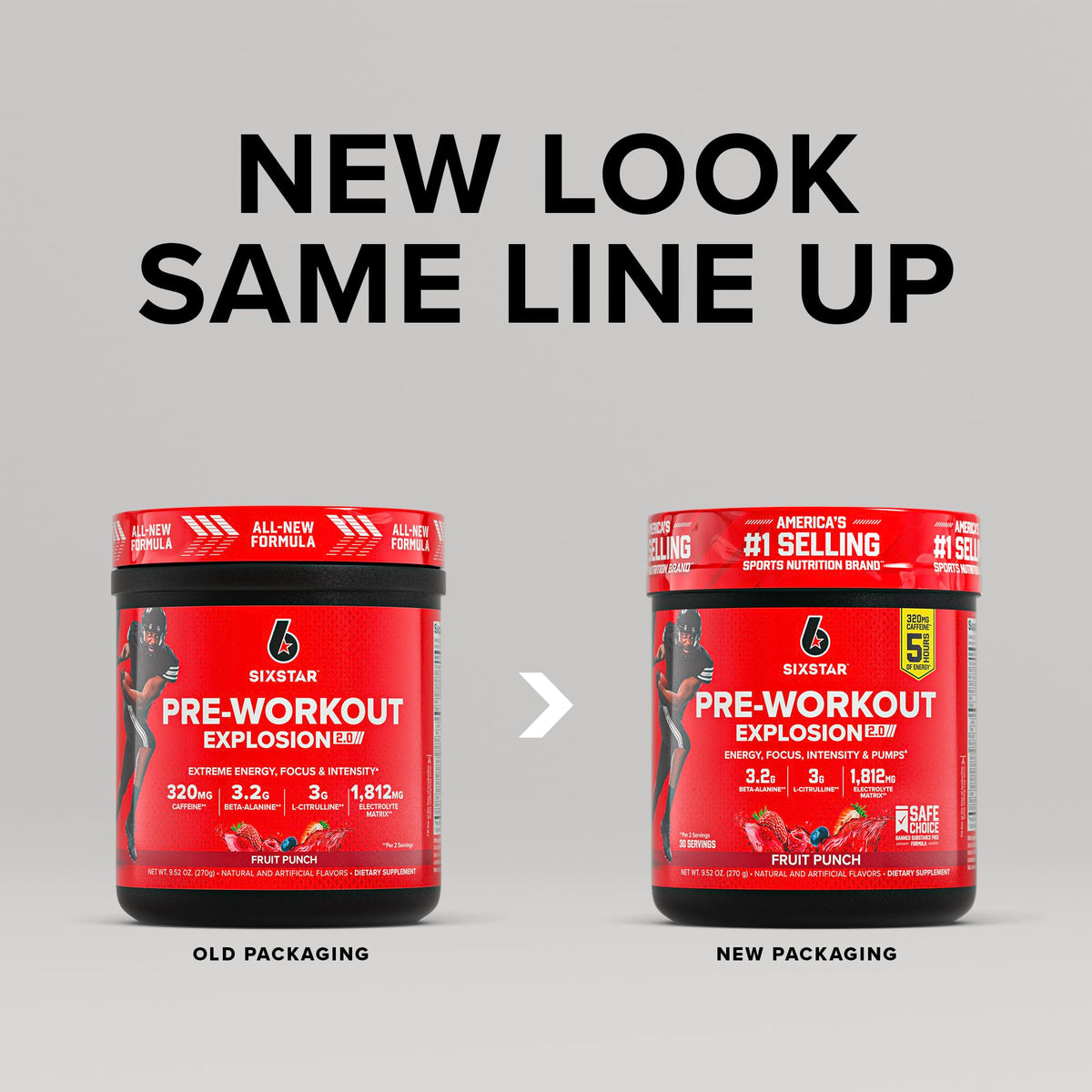 Six Star Pre-Workout Powder for Men & Women, Fruit Punch, 30 Servings