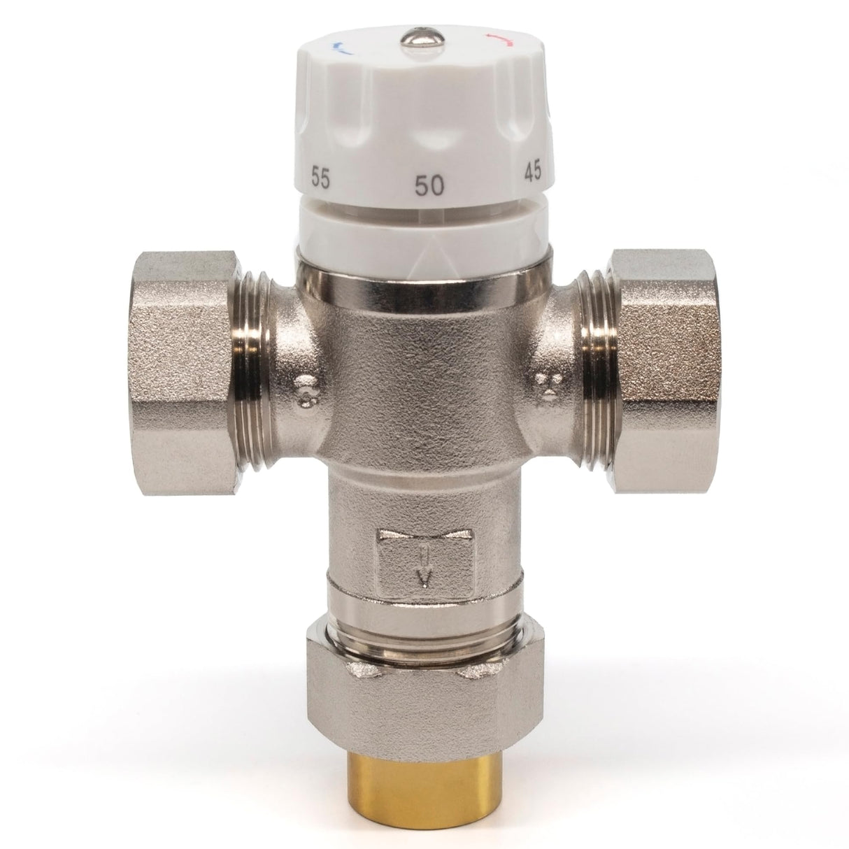 Kudos-Trading - Bastion 22mm Heatguard UFH Blending Valve for Lowering The Water Temperature Required with Water Based Underfloor Heating Systems Thermostatic Mixing Valve for Domestic Hot Water.