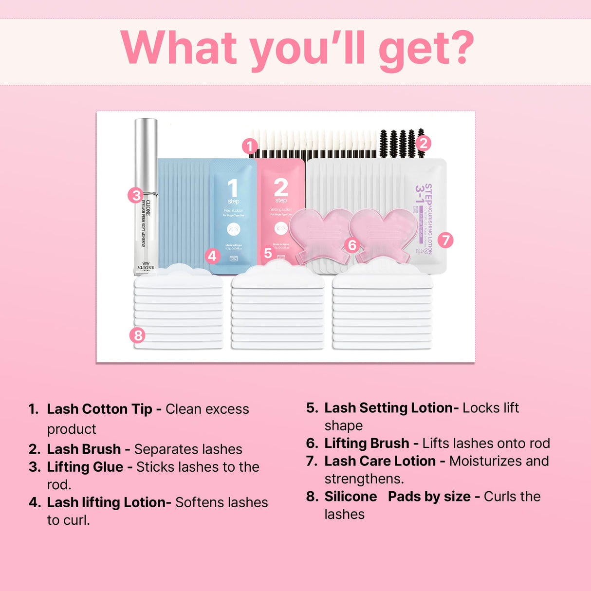 Korean Lash Lift Kit - Eye Brow Lamination Kit Eyelash Perm Kit Eyelash Lift Kit Lash Perm Eyebrow Lamination