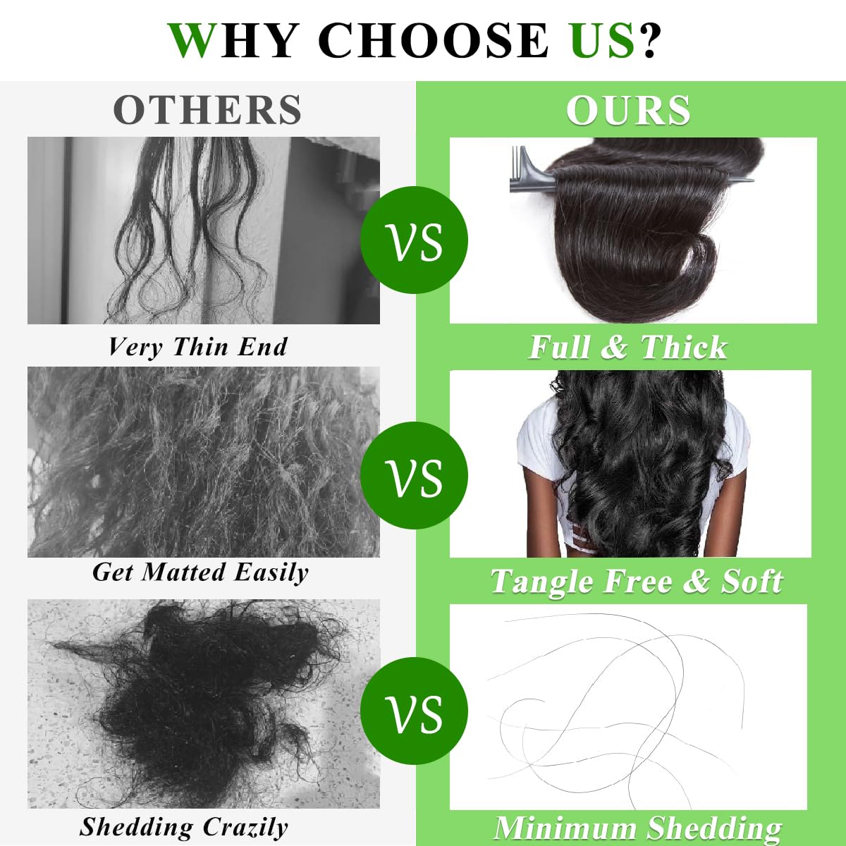 Lemeiily Human Hair Bundles 16 18 20 Inch Body Wave Bundles Human Hair 100% Unprocessed Brazilian Virgin Hair Quick Weave Bundles Human Hair 3 Bundles Deals Real Human Hair Extensions Natural Black