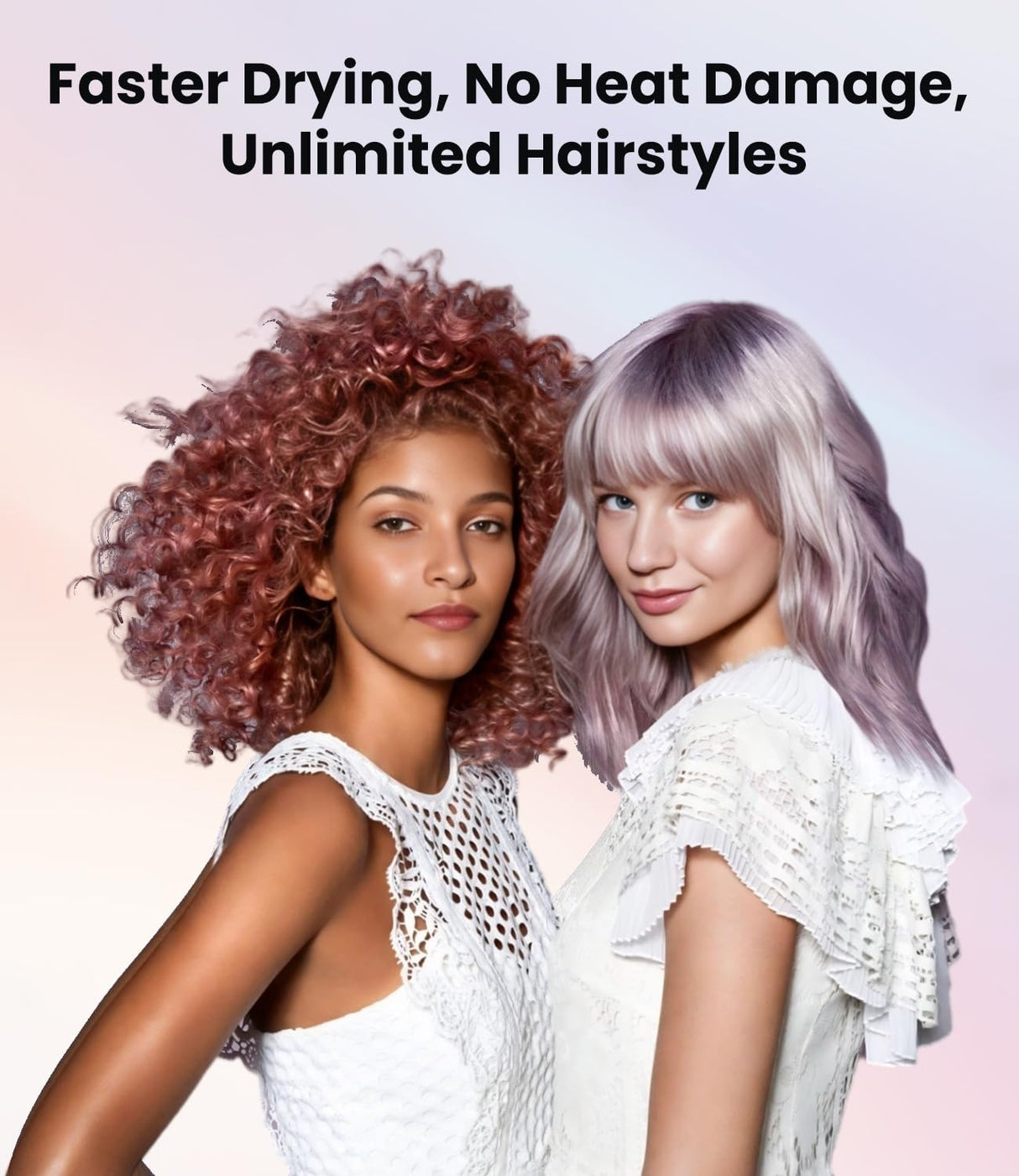 Hair Dryer, 150000 RPM Portable Professional High Speed Ionic Blow Dryer for Fast Drying, 500 Million Negative Ions Care & Heat-Control & Low Noise with Magnetic Diffuser & Nozzle, 5 Temps & 3 Speeds