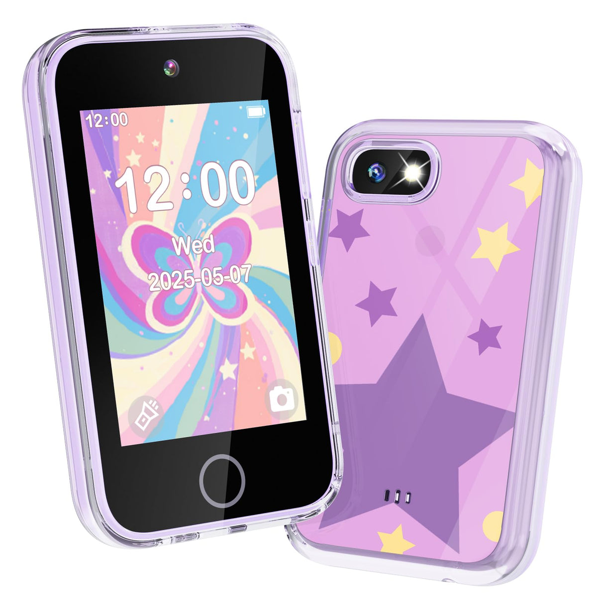 JOYJAM Phone for Kids Age 3-8,Kids Smart Phone for Girls Christmas Birthday Gifts,Toy Phone with Dual Camera Music Player Puzzle Games,Touchscreen Phone Learning Toy for 3 4 5 6 7 8 Year Old Girls