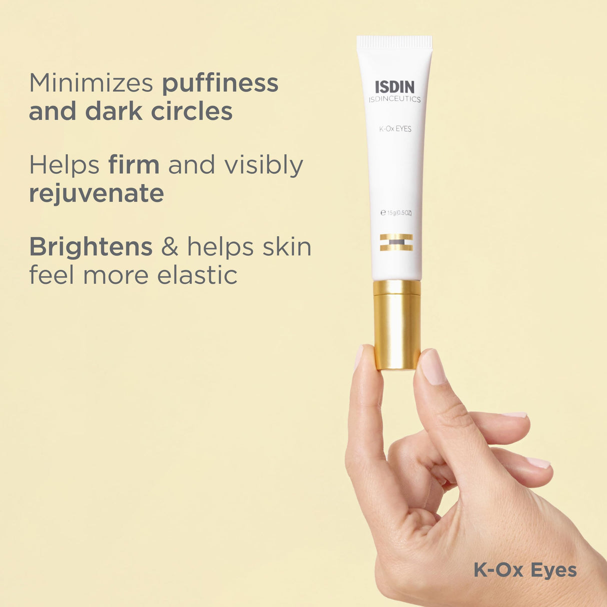 ISDIN Isdinceutics K-Ox Eyes - Rich Vitamin K Oxide Eye Cream for Dark Circles and Under-Eye Rejuvenation, 0.5 OZ