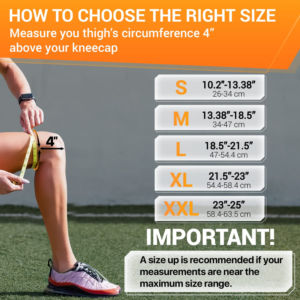 DR. BRACE ELITE Knee Brace with Side Stabilizers & Patella Gel Pads for Maximum Knee Pain Support and fast recovery for men and women-Please Check How To Size Video (Mars, Large)