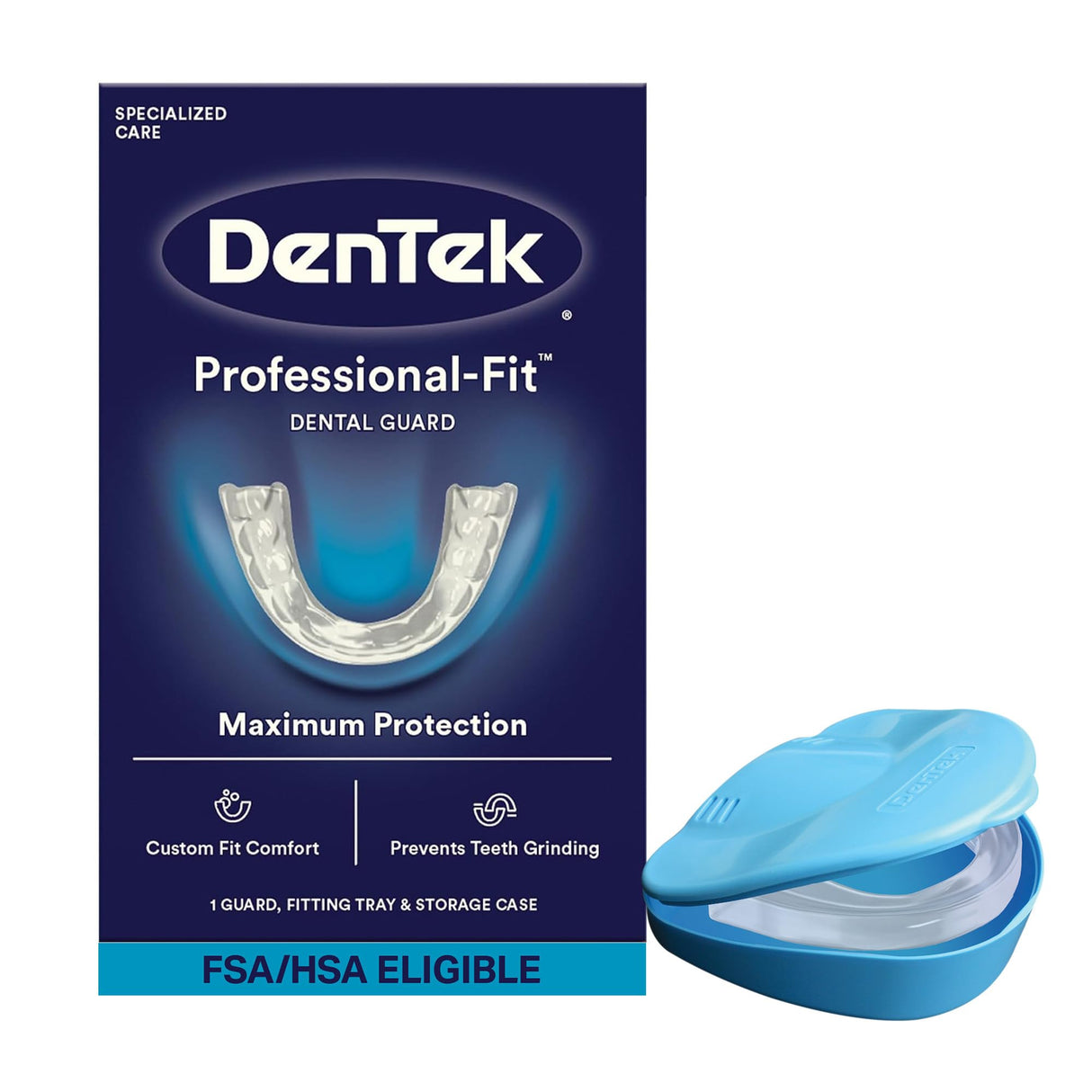 DenTek Mouth Guard for Nighttime Teeth Grinding, Professional-Fit Dental Guard, 1 Count
