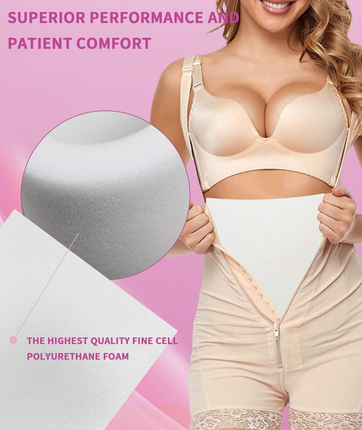 Birllaid Lipo Foam Pads, Bbl Foam Boards,Help Out When Using Ab Board Compression Garments Tummy Tuck, 3 Pack Liposuction Surgery Foam Sheet for Recovery