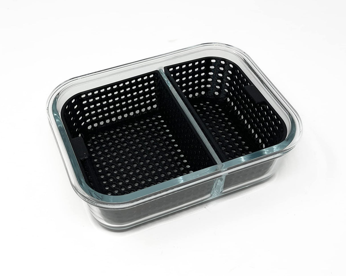 Dual Dunk Iso Soak Cleaning Station (Small, Black)