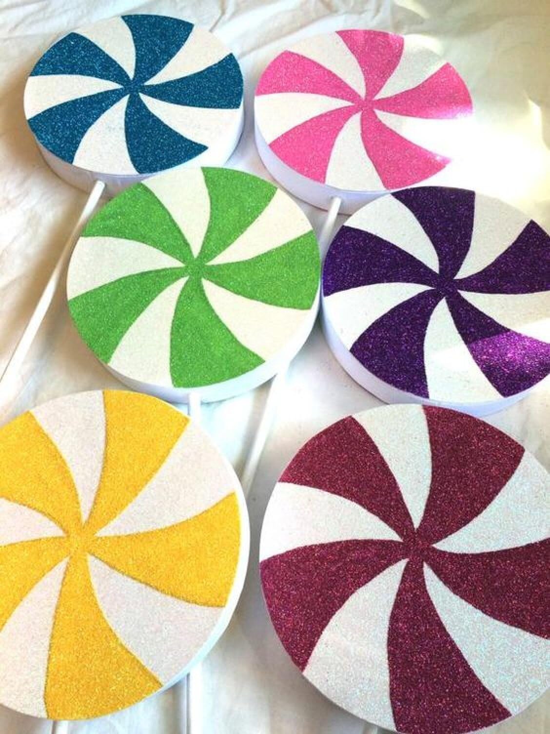 Crafare 8 Inch Foam Circles for Crafts 12pcs Round Foam Discs 1 Inch Thick for Cake DIY Projects Wedding Holiday Christmas Crafts Making and School Modeling