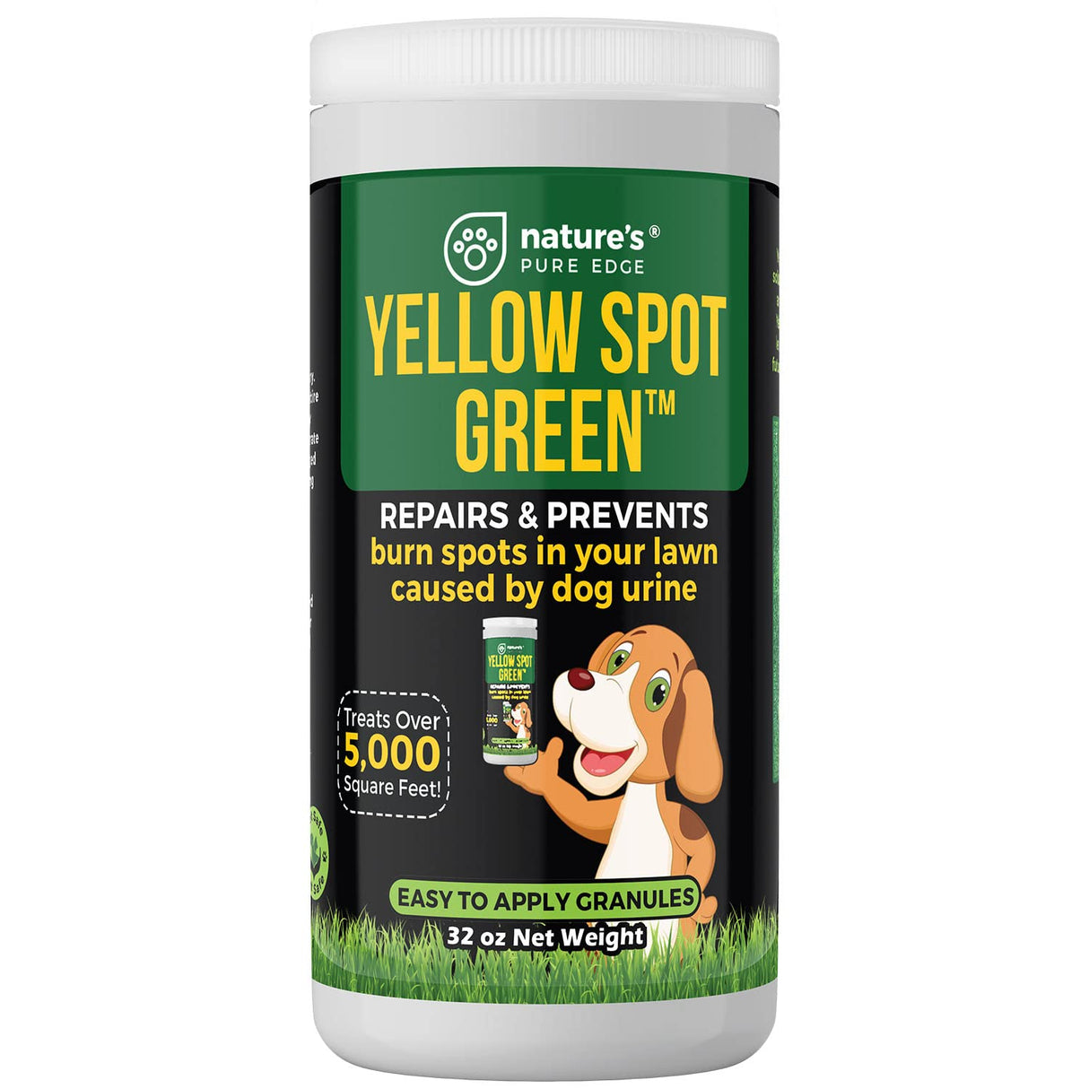 Yellow Spot Green™ Dog Urine Neutralizer for Lawns, Large 32 Ounce