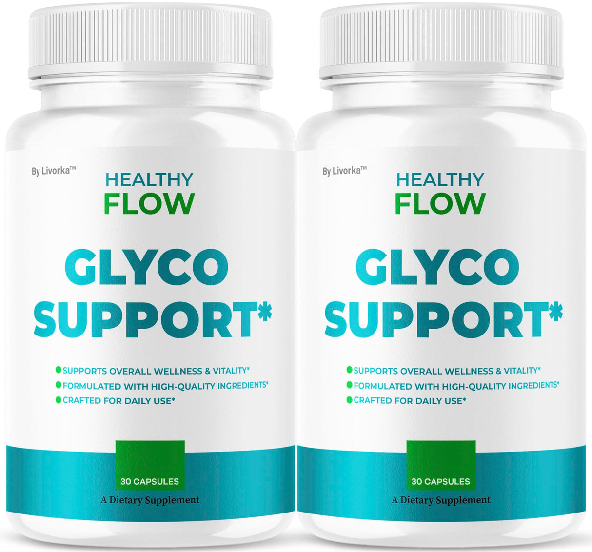 (2 Pack) Healthy Flow Capsules - Official HealthyFlow Supplement Support Premium Pills - All Natural Ingredients Healthy Levels, Healthyflow Advanced Formula Pastillas, 60 Capsules for 2 Months