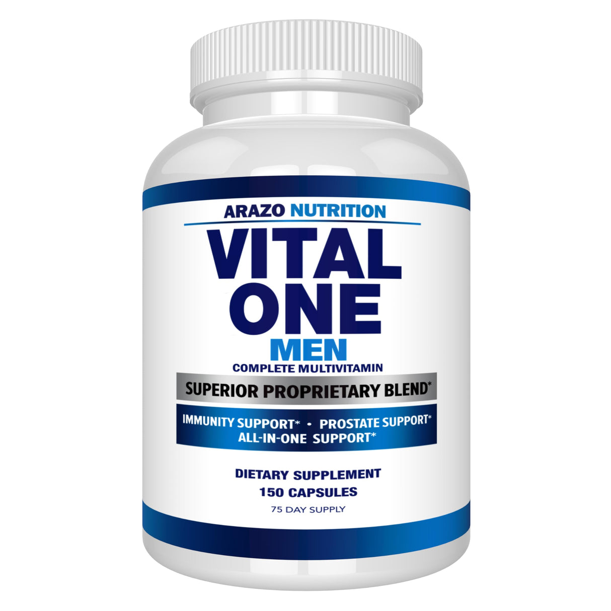Arazo Nutrition Vital One Multivitamin for Men – Daily Wholefood Supplement - 150 Vegan