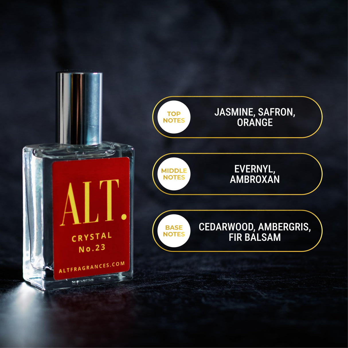 ALT. FRAGRANCES Crystal No. 23 Extrait de Parfum 100ml Inspired by Baccarat Rouge 540
