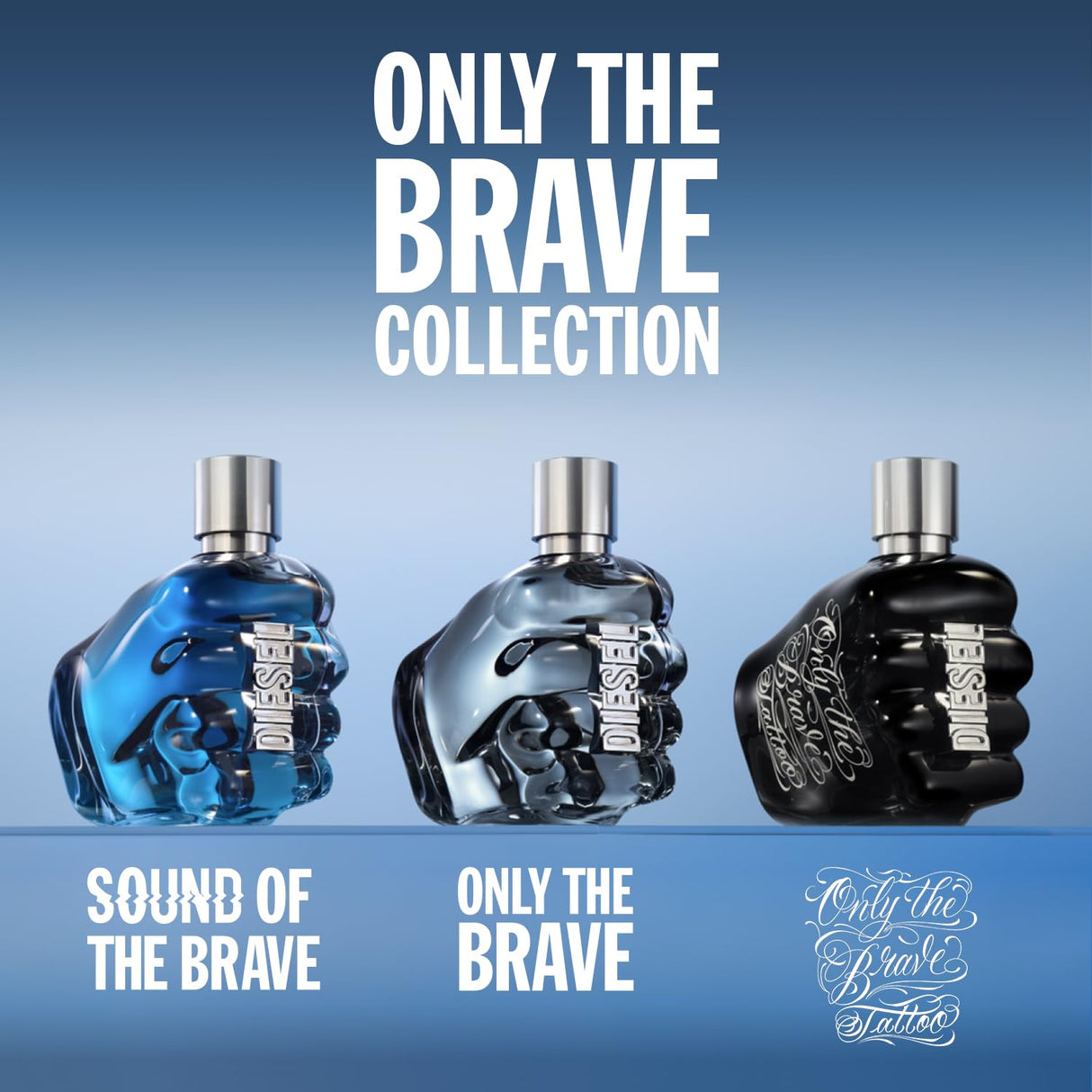 Diesel Sound of the Brave, Eau de Toilette for Men, Notes of Lemon, Spicy Juniper Berries & Ambery Wood, 1.7 Fl. Oz.