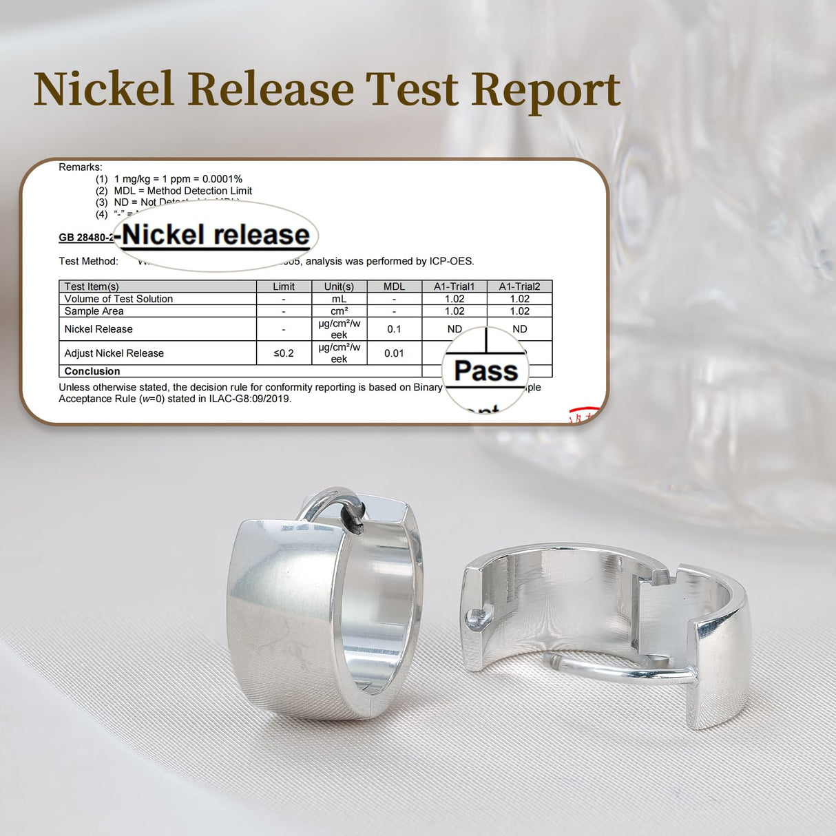 Limerencia Implant Grade Titanium Chunky Wide Huggie Hoop Earrings,Silver