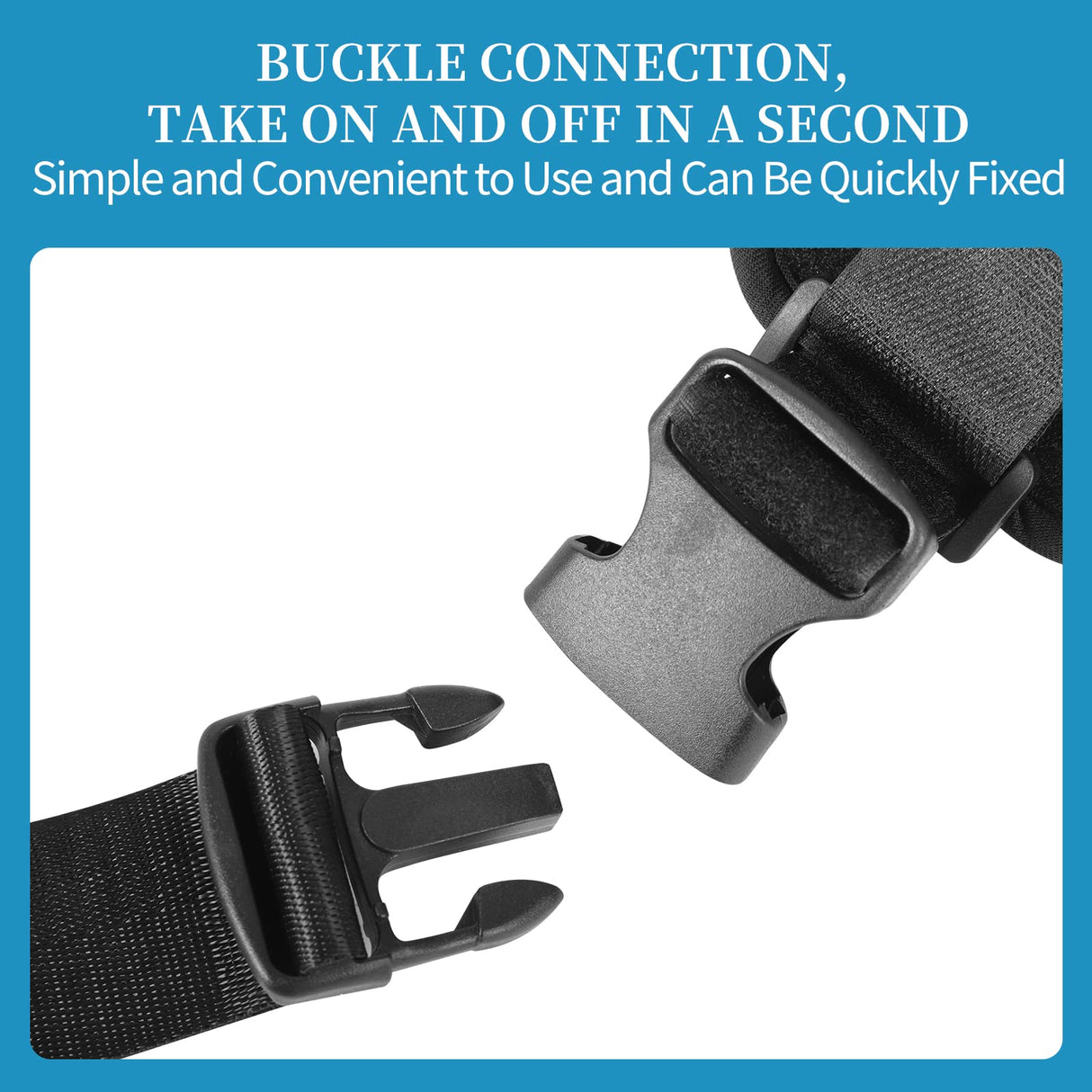 lefeke Patient Medical Restraints with Quick Release Buckles, Bed Restraints Belts for Wrists and Ankles, Limb Holder Movement Limited Ties for Hands or Legs(4 Pieces)