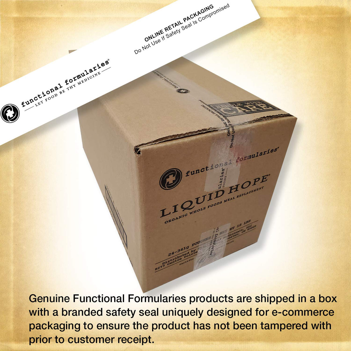 Functional Formularies Liquid Hope – Organic Whole Foods Nutritional Meal & Tube-Feeding Formula, 12 oz Pouch, Pack of 24
