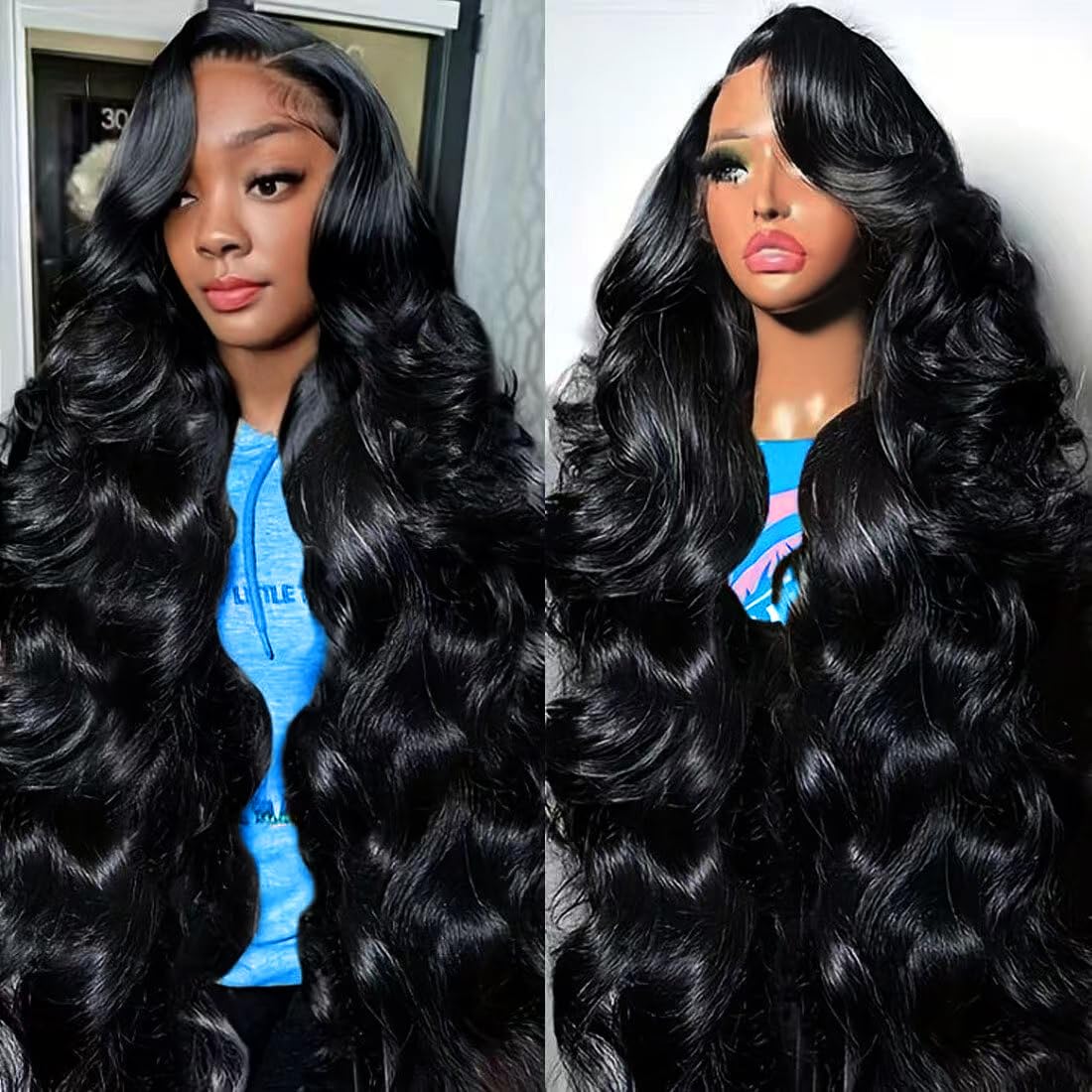 30 Inch 13X6 Lace Front Wigs Human Hair 180 Density Body Wave Lace Front Wigs Pre Plucked Brazilian 13x6 HD Lace Frontal Wigs Glueless Wigs Human Hair Wig For Women