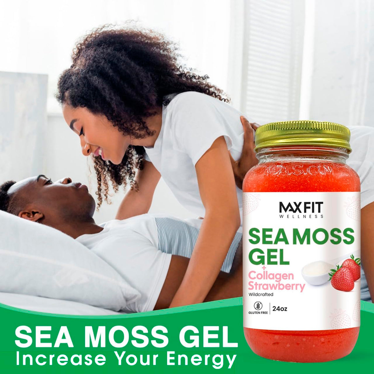Sea Moss Gel Raw (24 Flavors) 24oz Wildсrafted Gold Sea Moss Gel from Saint Lucia | 92 Vitamins and Minerals | Pure Raw+Non-GMO