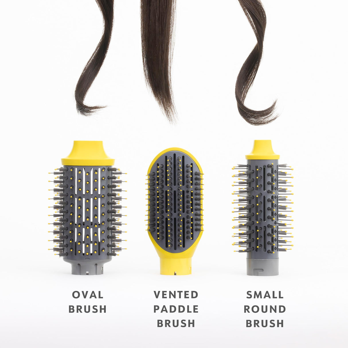 Drybar The Triple Shot Interchangeable Blow-Dryer Brush | 3-in-1 Styling Tool for Voluminous Blowouts, Defined Curls or Waves, and Smooth Straight Looks