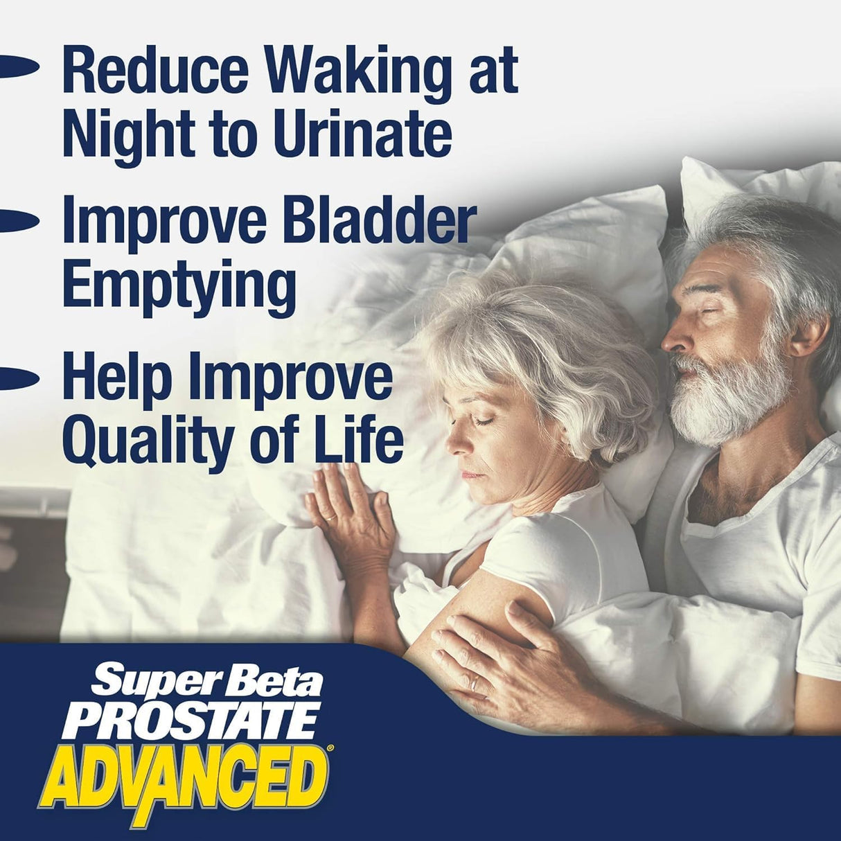 SUPER BETA PROSTATE Advanced – Promote Sleep, Support Bladder Emptying. Prostate Support Supplement for Men's Health with Beta Sitosterol, not Saw Palmetto. (240 Caplets, 4-Pack)