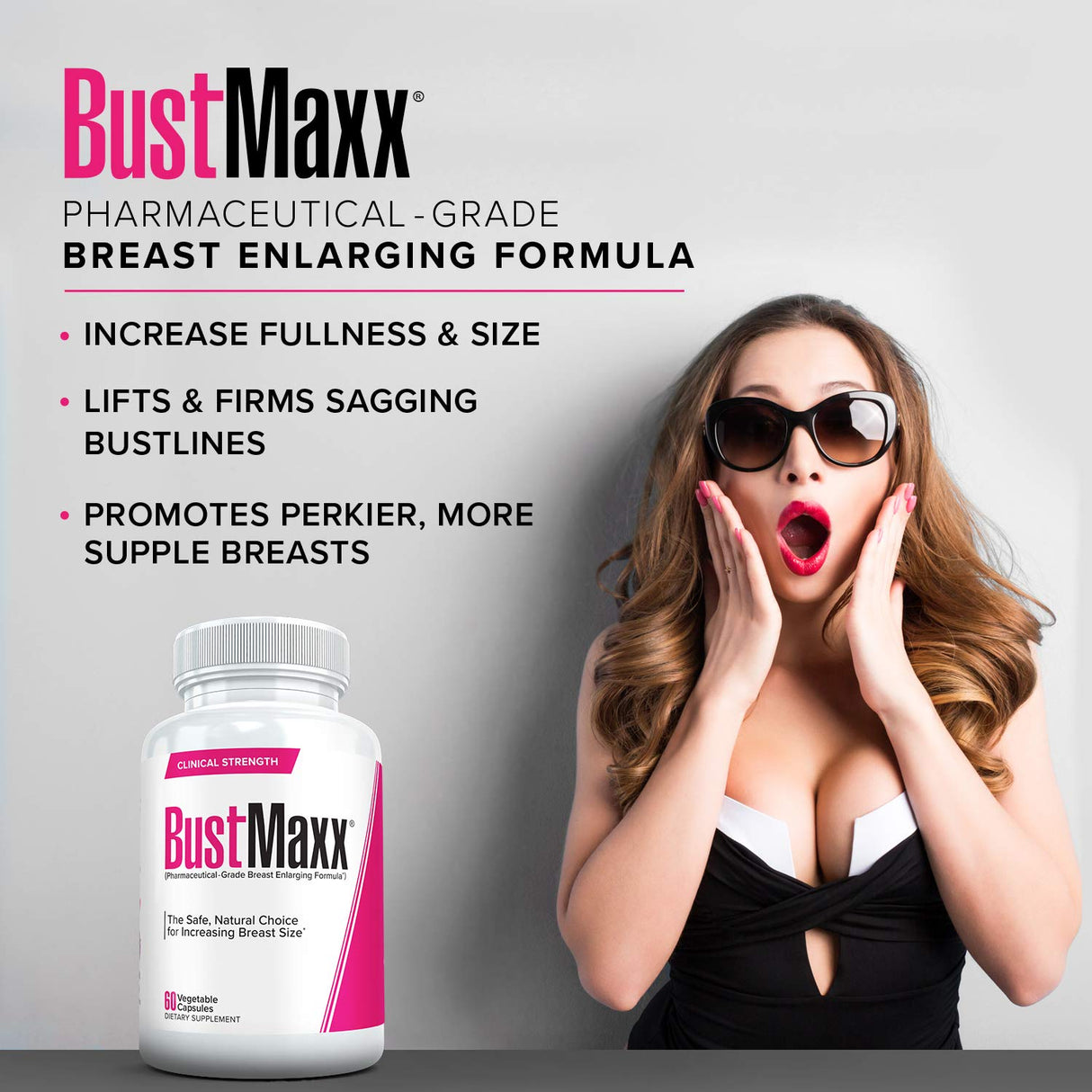 2 Pack Bustmaxx: Most Trusted Breast Enhancement Pills, 60 Cap