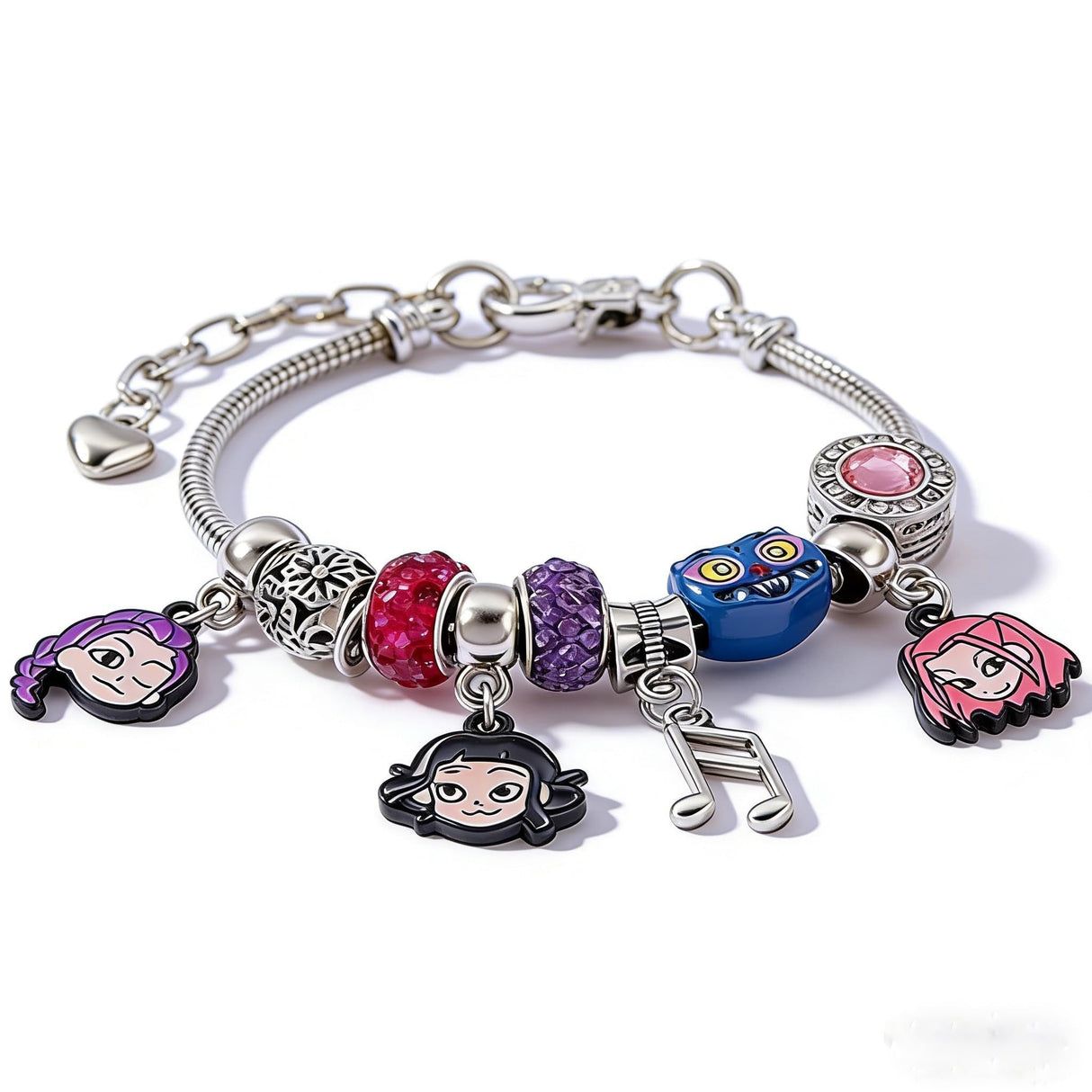 Ugecl K.Pop Demon Hunters DIY Bracelet for Women, Charms Bracelet with Customizable Order, Pop Jewelry Accessories, Birthday Gifts