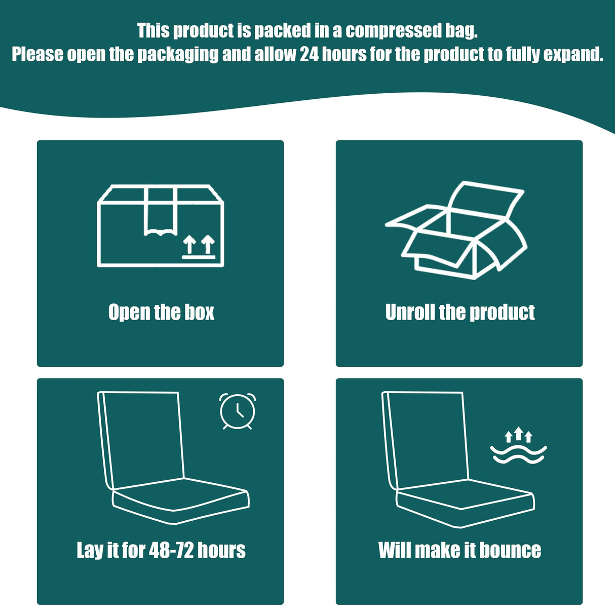 BALAPET Recliner Cushions for Long Sitting, Egg Crate Foam Recliner Cushion for Elderly Reduces Muscle Fatigue and Provides Air Flow, Extra Large Non-Slip Seat Cushion with Back Support Cushion(Black)