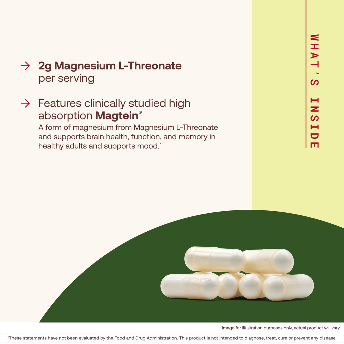 Jarrow MagMind Magtein Magnesium L-Threonate, 90 Capsules