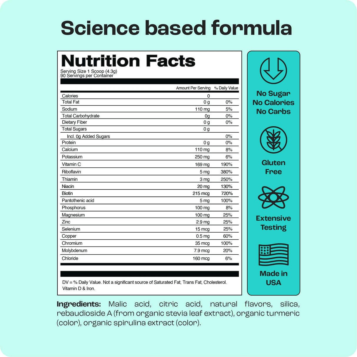 KEY NUTRIENTS Multivitamin Electrolytes Powder No Sugar - Refreshing Lemonade Electrolyte Powder - Sodium & Energy Supplement - Hydration Powder - No Calories - 90 Servings - Made in USA