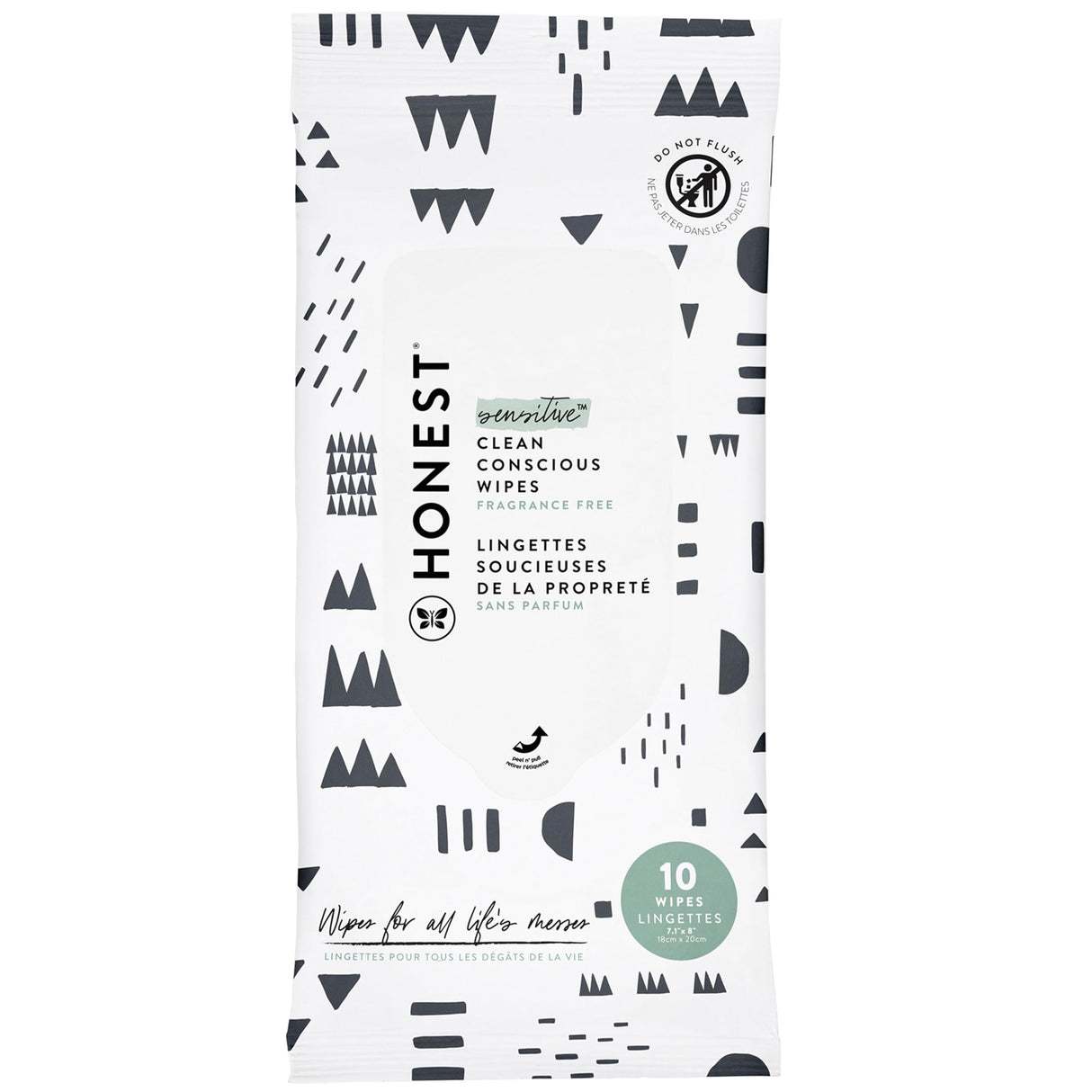 The Honest Company Clean Conscious Multi-Use Wipes | Hypoallergenic + Unscented for Sensitive Skin | Over 99% Water, Compostable, Plant Based, Baby Wipes | Rose Blossom, 288 Count