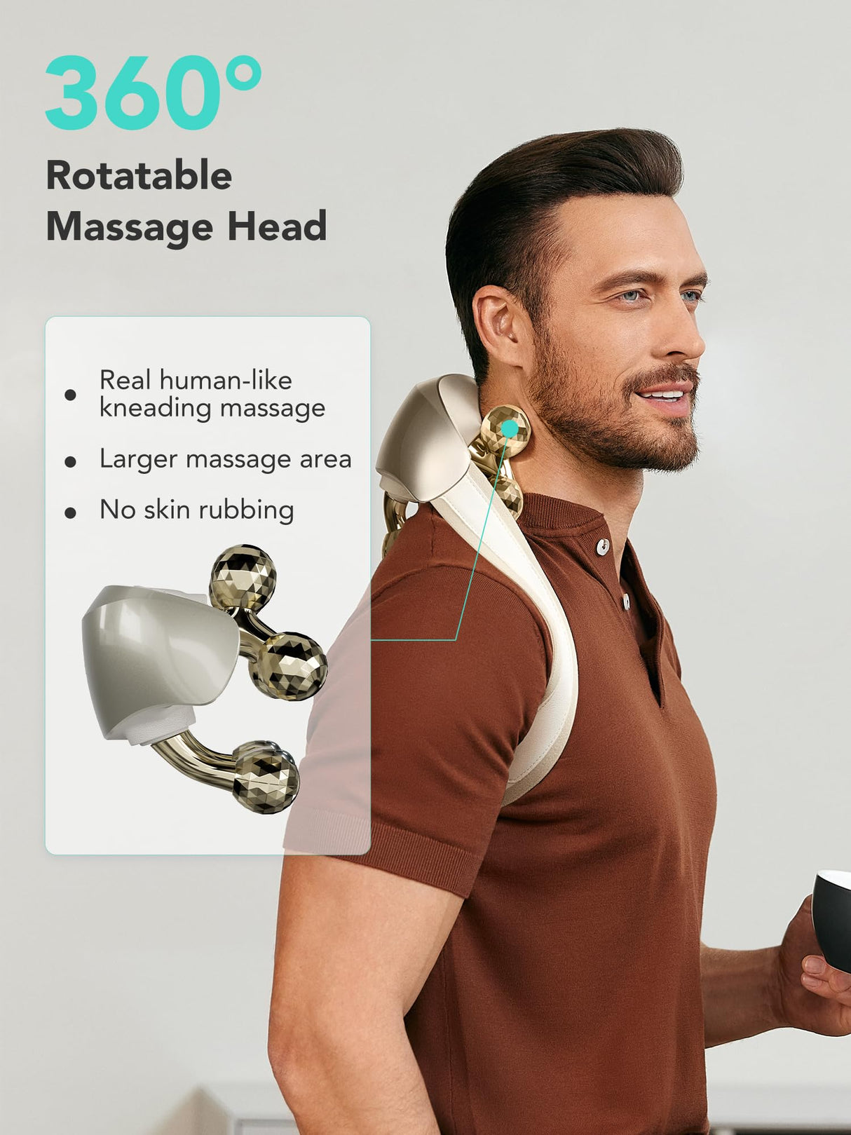 SKG Neck Massager for Pain Relief Deep Tissue FSA HSA Eligible Shiatsu Neck and Shoulder Massger with Heat Flex Massager H7 Ultra E Faher Day Gift