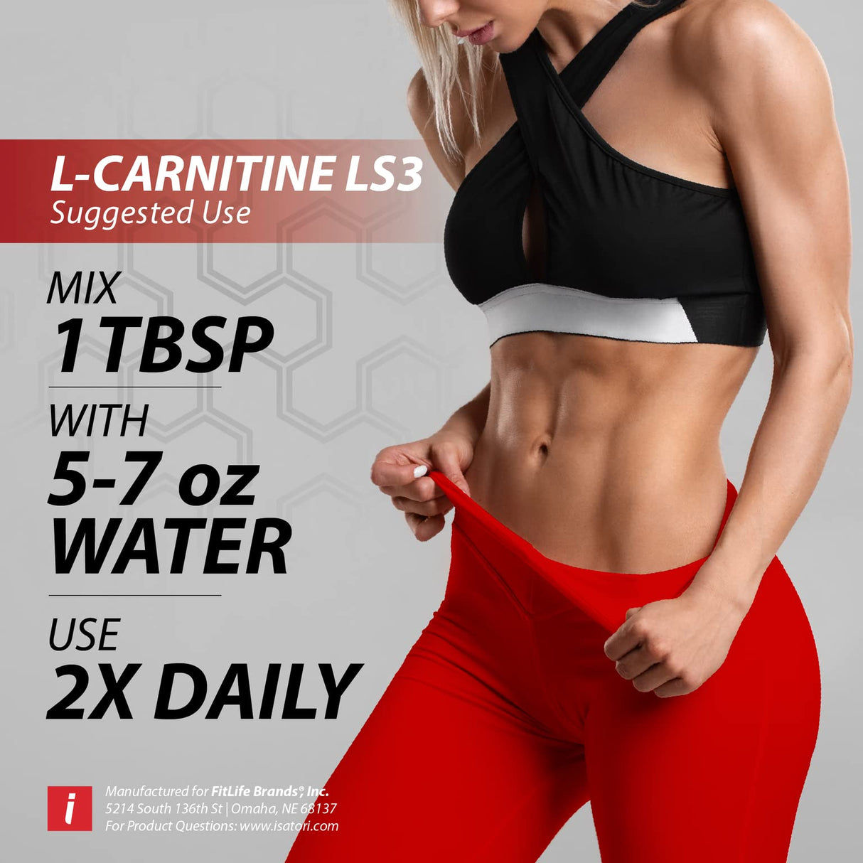 iSatori L-Carnitine LS3 1500, Liquid L-Carnitine with Acetyl L-Carnitine, L-Carnitine L-Tartrate, Stimulant Free Pre Workout, No Calories, Sugar, Gluten, Keto-Friendly, Grape Flavor (32 Servings)