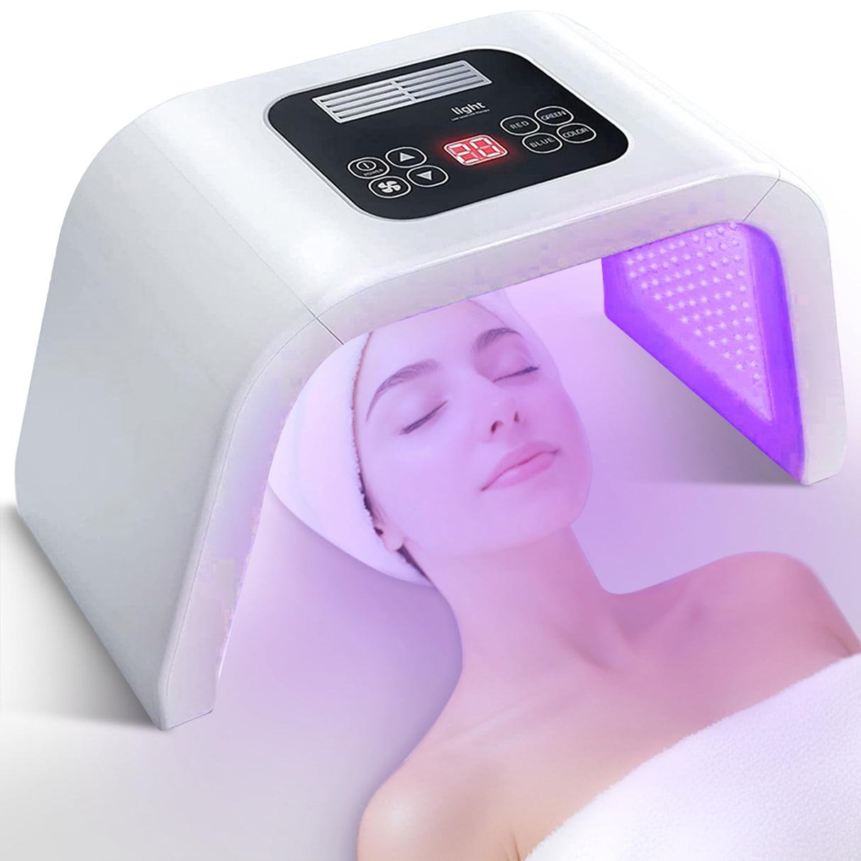 Led-Face-Tool,LED Light Therapy Facial Mask,7 in 1 Beauty Equipment for Skin Care at Home