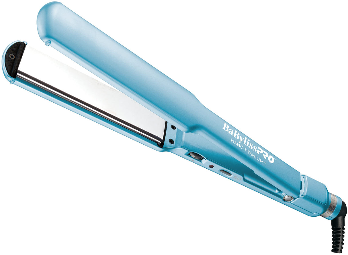 BaBylissPRO Flat Iron Hair Straightener, 1 Inch & 1-1/2 Inch Nano Titanium Prepack, Hair Styling Tools & Appliances, BNTPP57UC, Blue