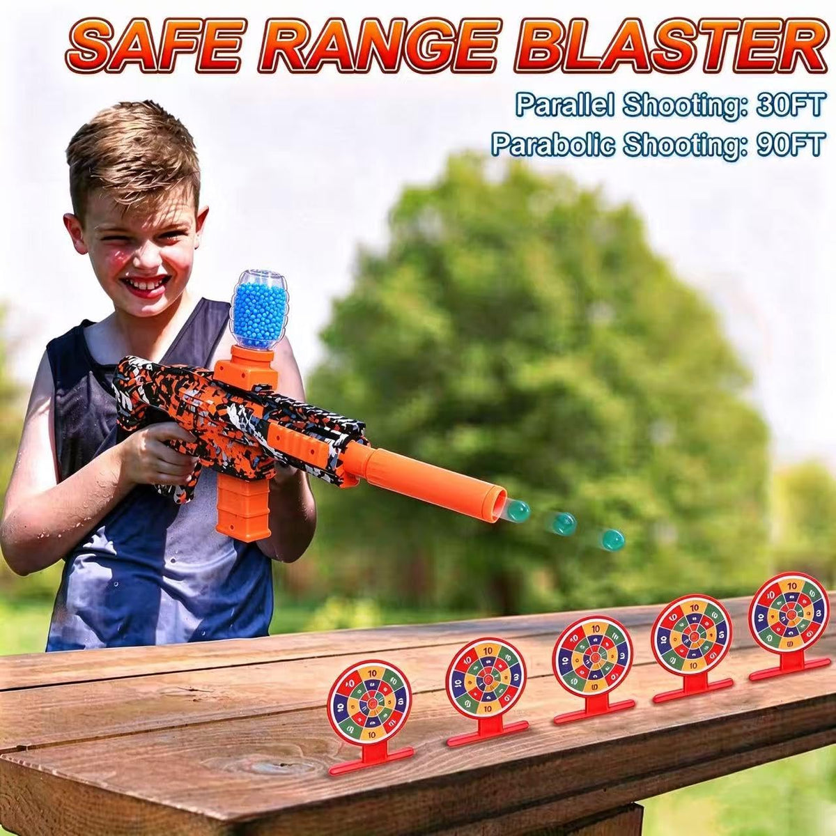 2 Pack Gel Ball Blaster Automatic Electric Splatter Toys with 60000+ Balls
