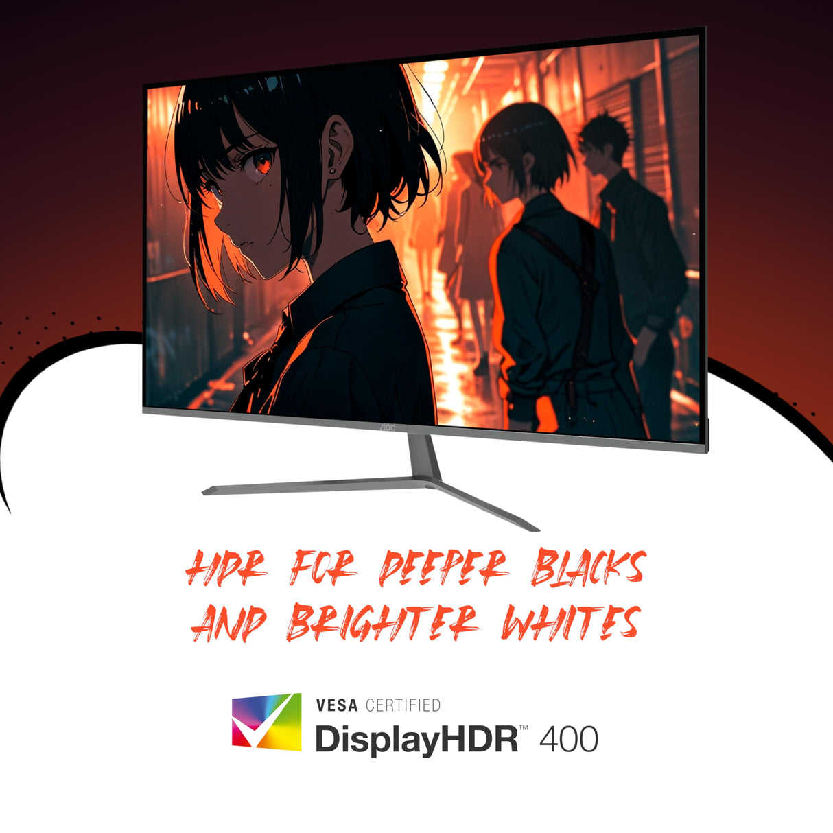 AOC Q32G11ZNE 32" Frameless Gaming Monitor QHD 2560 x 1440, 240Hz, 0.5ms Response time, HDR Ready, Console Gaming Ready, 3-Year Zero Dead Pixel Guarantee, Black