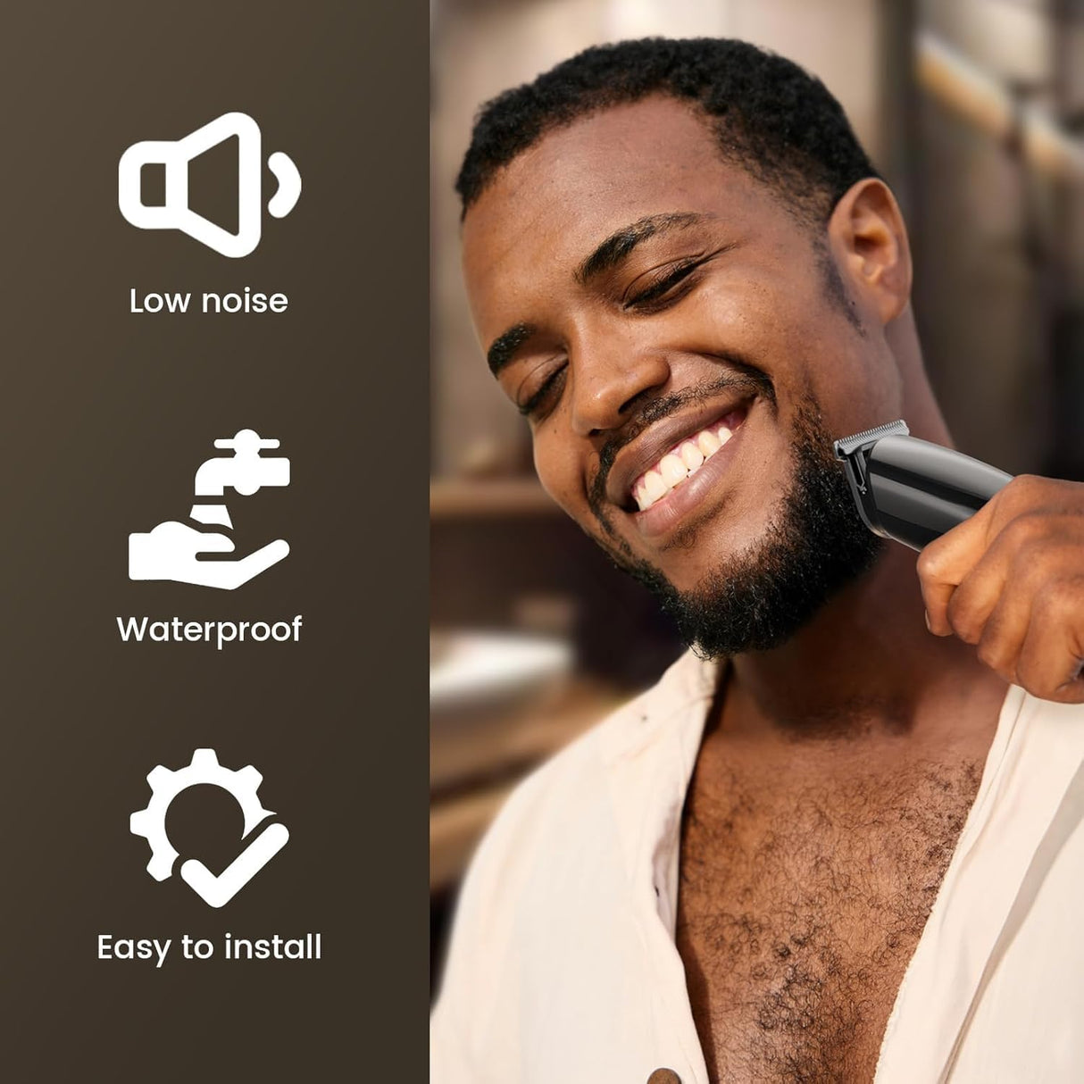 Beard Trimmer for Men, 17-Pc Set Rechargeable Hair Clippers Kit with Safety Lock,Mens Grooming Kit for Hair Beard Body & Nose,Gifts for Men