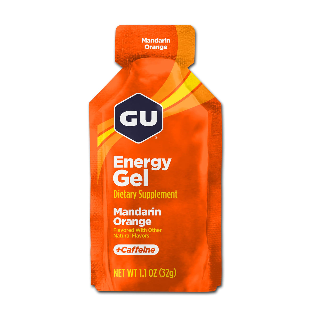 GU Energy Original Sports Nutrition Energy Gel, Vegan, Gluten-Free, Kosher, and Dairy-Free On-the-Go Energy for Any Workout, 24-Count, Mandarin Orange