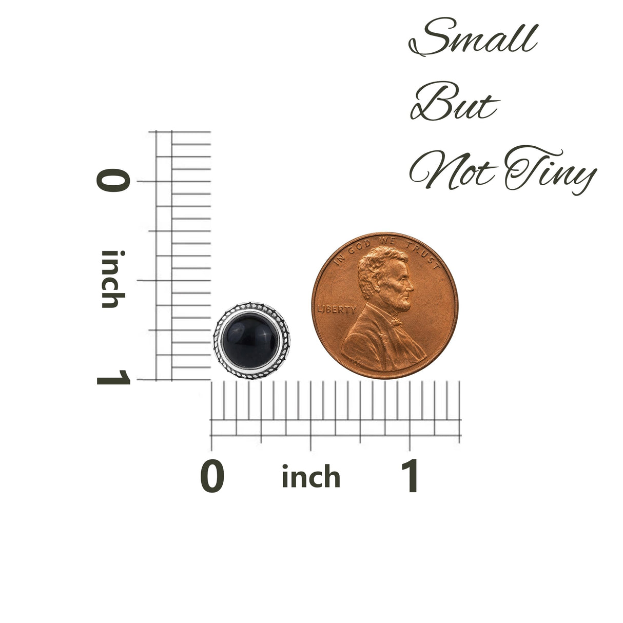 Keenove 925 Sterling Silver Stud Earrings Real Black Onyx Jewelry for Women