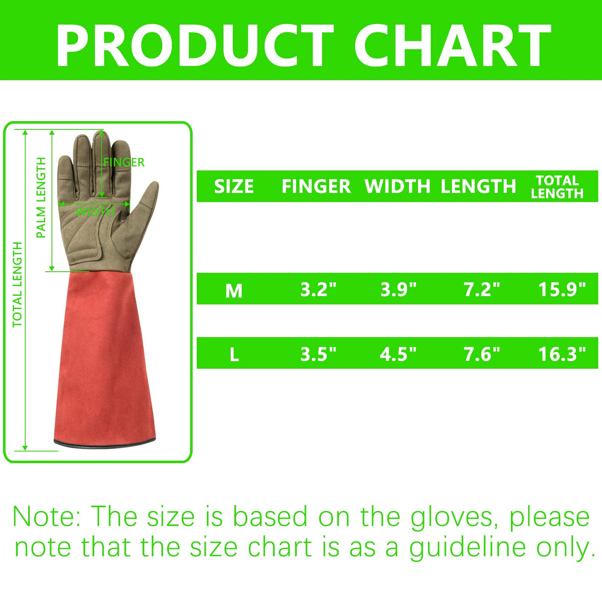 Yionaiyi Professional Rose Pruning Thorn Proof Gardening Gloves with Long Forearm Protection for Men and Women (1 Pair) (red, Medium)…
