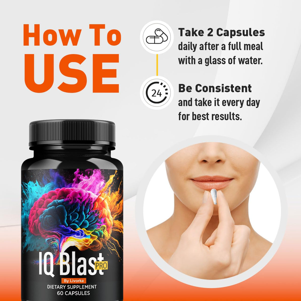 IQ Blast Pro Capsules - Official IQ Blast Pro Advanced Supplement Pills, IQ Blast Pro Premium Formula for Wellness & Health Support, Original IQ Blast Pro Reviews, 60 Capsules for 1 Month