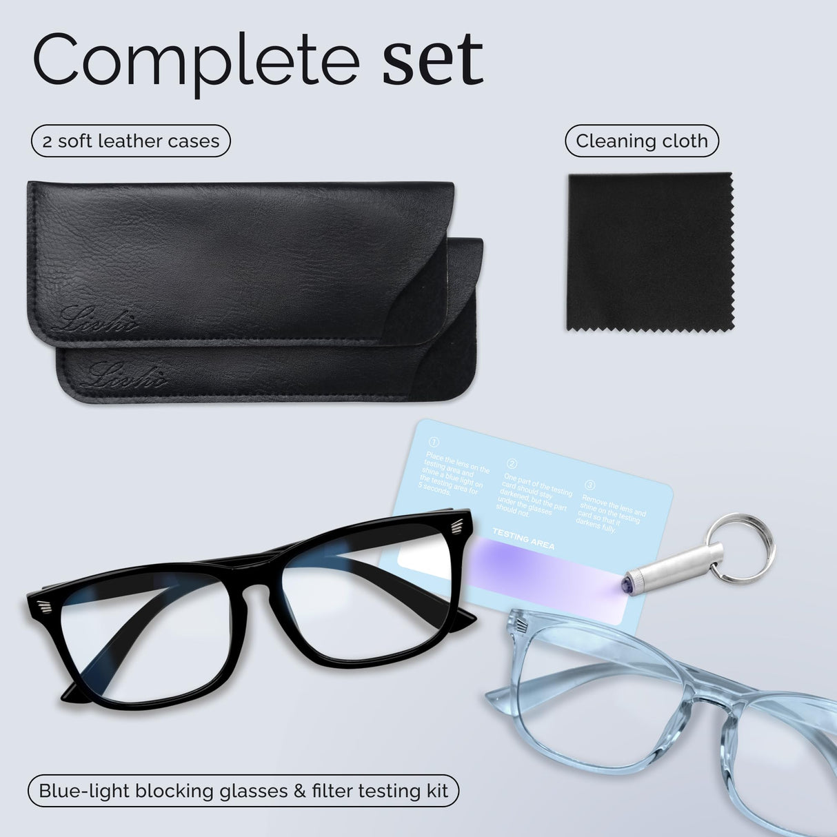 livho High Tech Blue Light Glasses - Advanced up to 99% Blue Light Blocking Computer Glasses - Anti Eyestrain & UV Glare Protection