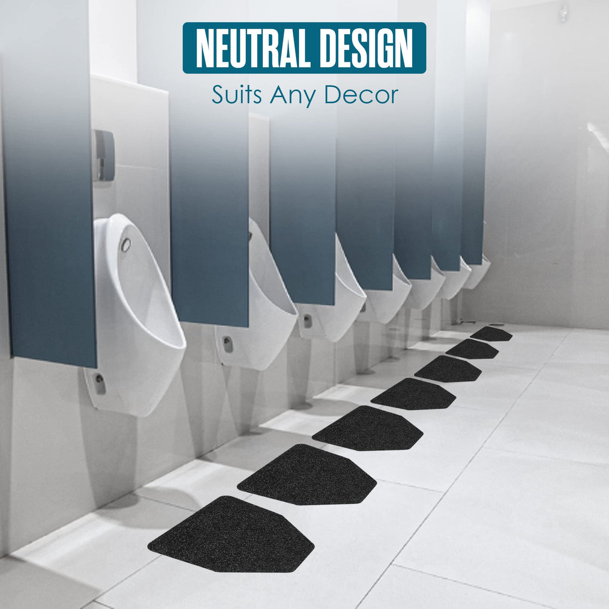 Houseables Urinal Mats, Urinal Mats for Men Bathroom, Floor Pads, Disposable Toilet Matt, for Pee, Commercial, Reusable, Urine, Splash Guard, Drip, Restroom, Mens Room, Large, Black, 17.25x20.5”, 12PK