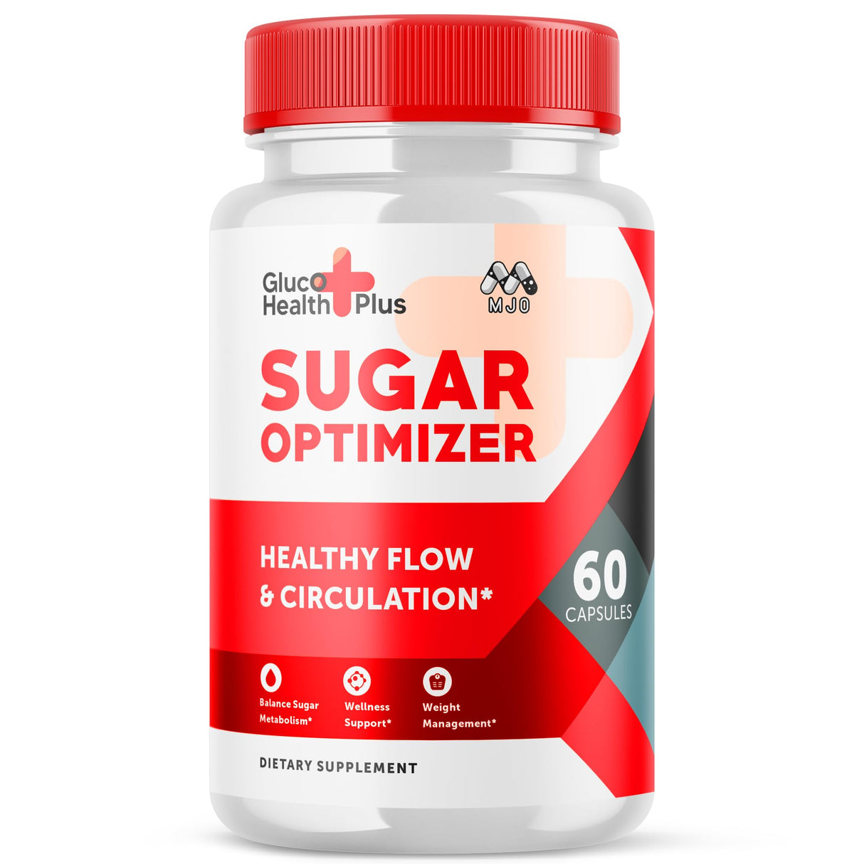 GlucoHealth Plus Capsules - GlucoHealth Plus Advanced Optimizer Formula Vitamin Supplement - All Natural GlucoHealth Plus Daily Wellness Pills - Premium Formula for Health and Wellness (60 Capsules)