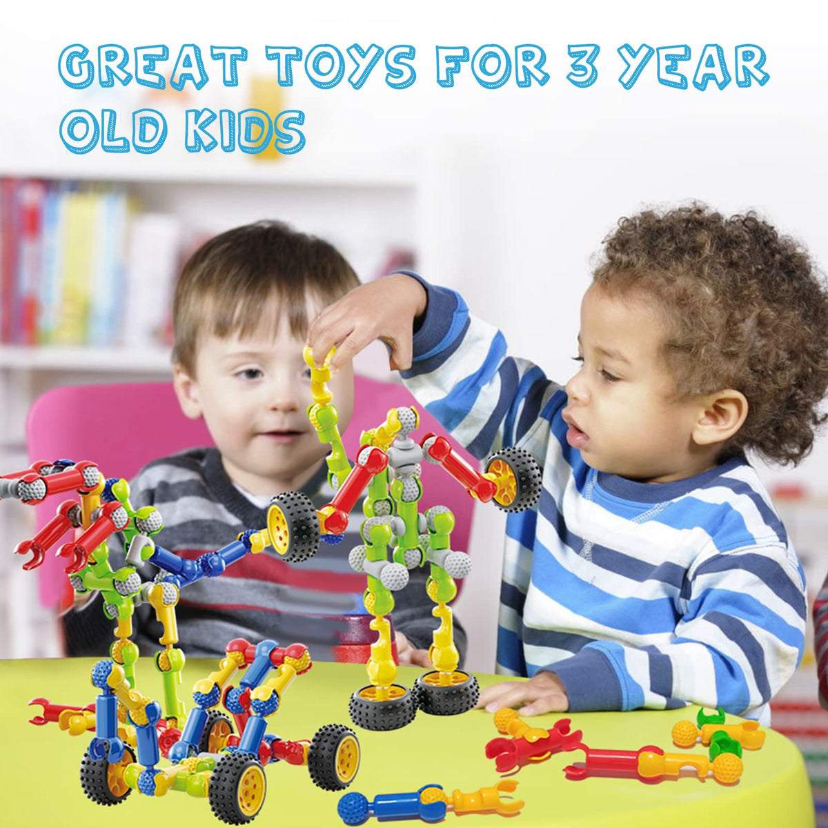 Building Toys for Kids Ages 4-8, STEM Toys for 3 4 5 6 7+ Year Old Boy Gift
