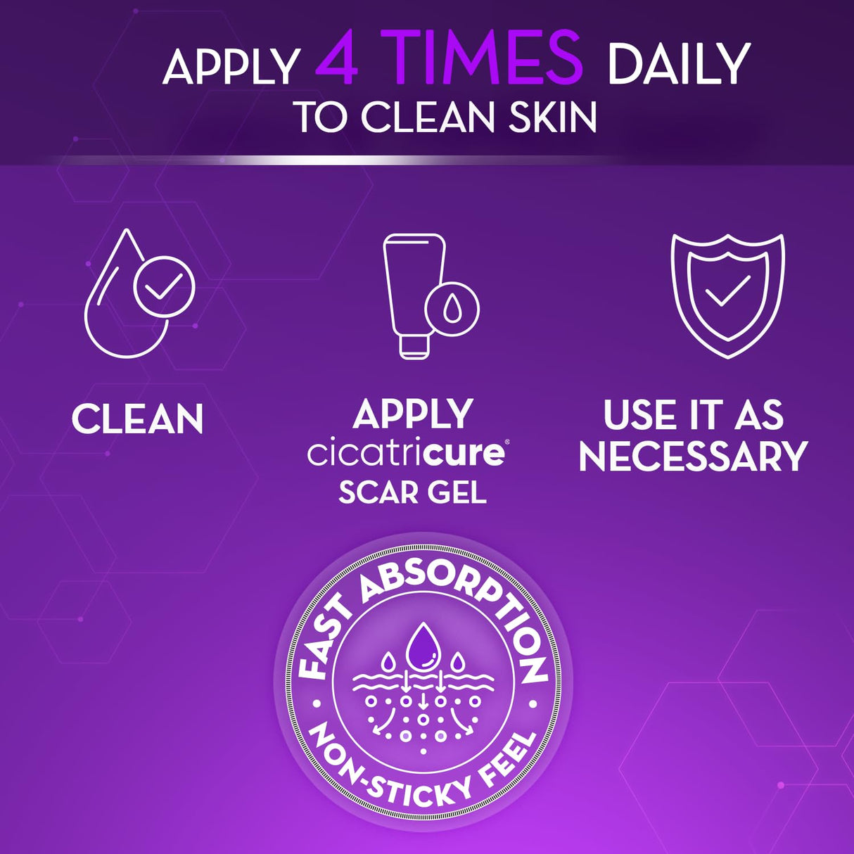 Cicatricure Advanced Scar Gel for Face & Body - Proven Results in 2 Weeks, Scar Treatment for Surgical Scars, Stretch Marks, Scars of Burns and Injuries, Acne Scar Treatment, 1 oz (28 g) - Pack of 3